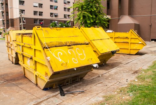 Commercial waste barking collection process