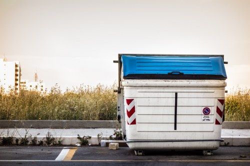 Waste collection truck in Barking